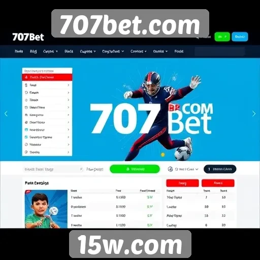 Avaliação da interface do usuário do 707bet